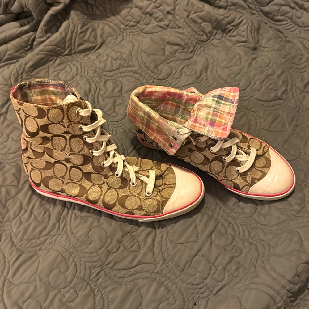 Coach signature logo BONNEY high top sneaker